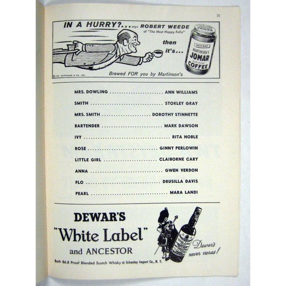 New Girl in Town Playbill 1957 Gwen Verden Thelma Ritter Wallace Anna Christie - Picture 6 of 10